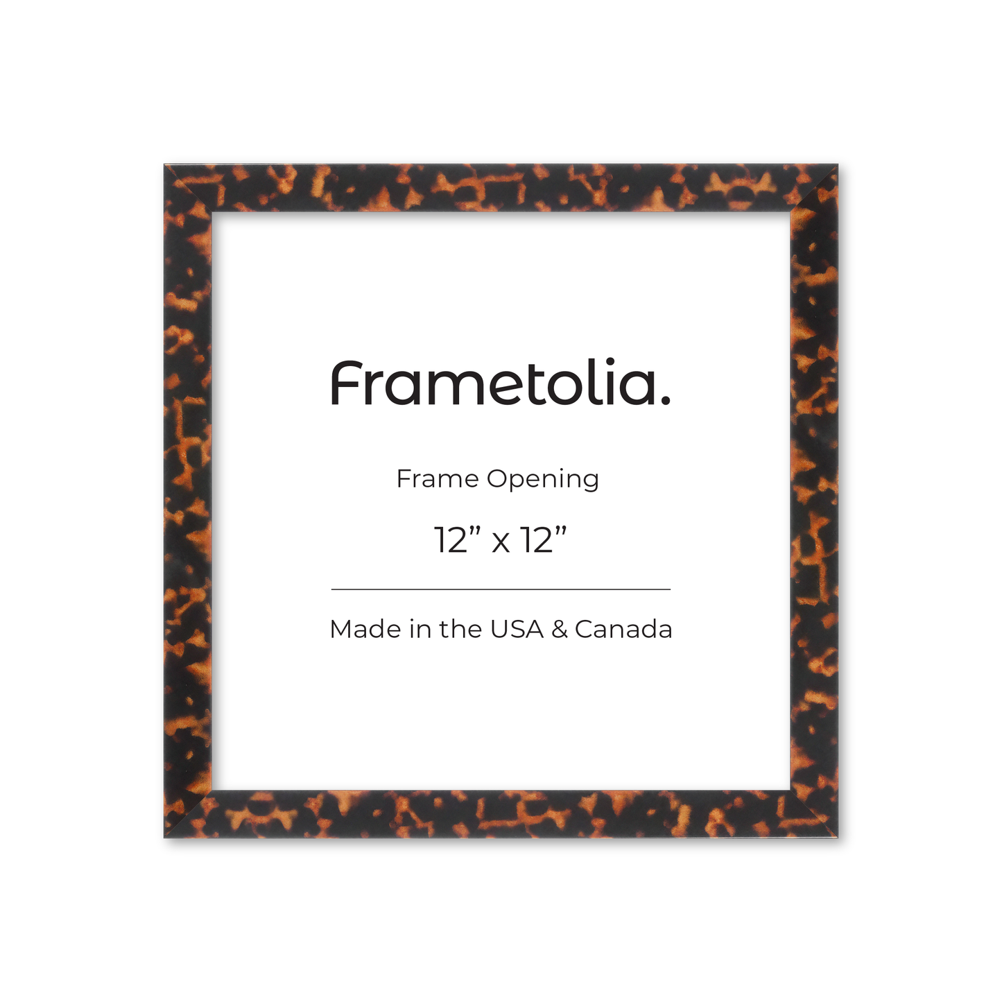 12" x 12" Tortoise Burlwood Lucca Wall Frame