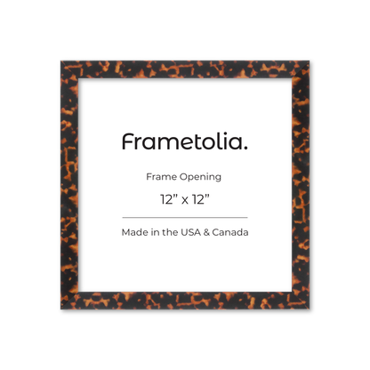 12" x 12" Tortoise Burlwood Lucca Wall Frame