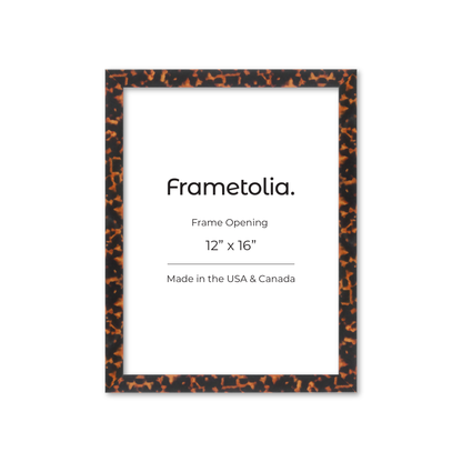 12" x 16" Tortoise Burlwood Lucca Wall Frame
