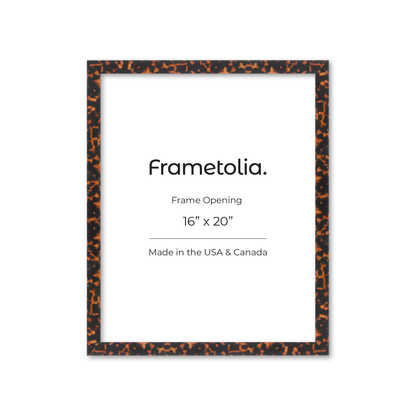16" x 20" Tortoise Burlwood Lucca Wall Frame