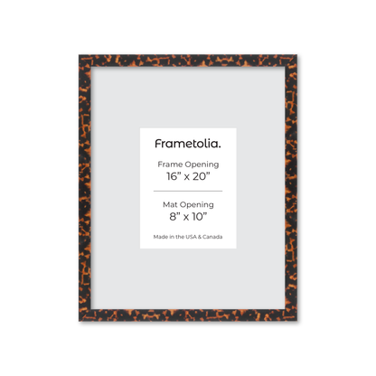 16" x 20" Tortoise Burlwood Lucca Wall Frame