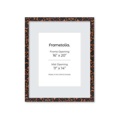 16" x 20" Tortoise Burlwood Lucca Wall Frame