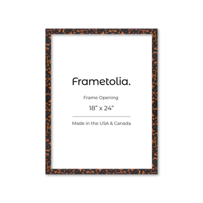 18" x 24" Tortoise Burlwood Lucca Wall Frame