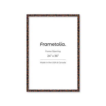 24" x 36" Tortoise Burlwood Lucca Wall Frame