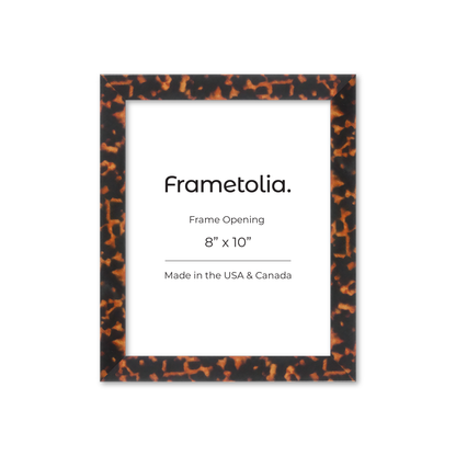 8" x 10" Tortoise Burlwood Lucca Wall Frame