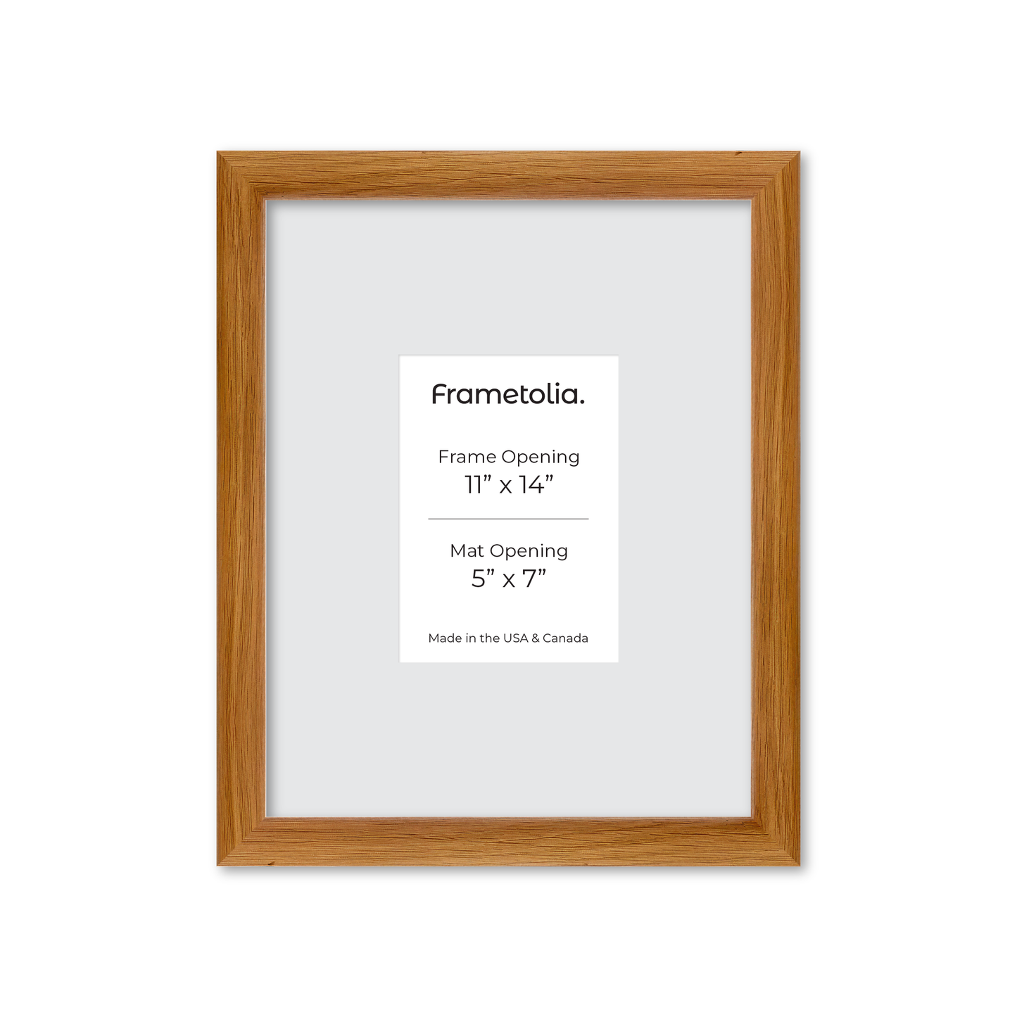 11" x 14" Light Oak Hudson Wall Frame