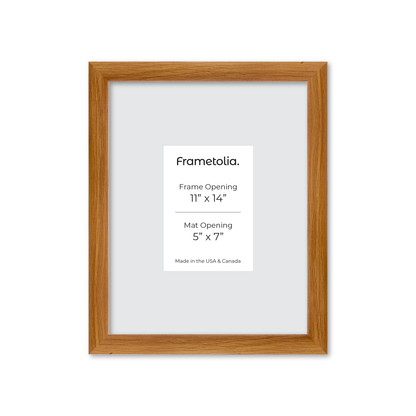 11" x 14" Light Oak Hudson Wall Frame