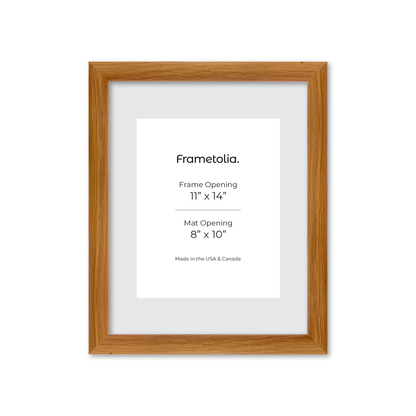 11" x 14" Light Oak Hudson Wall Frame
