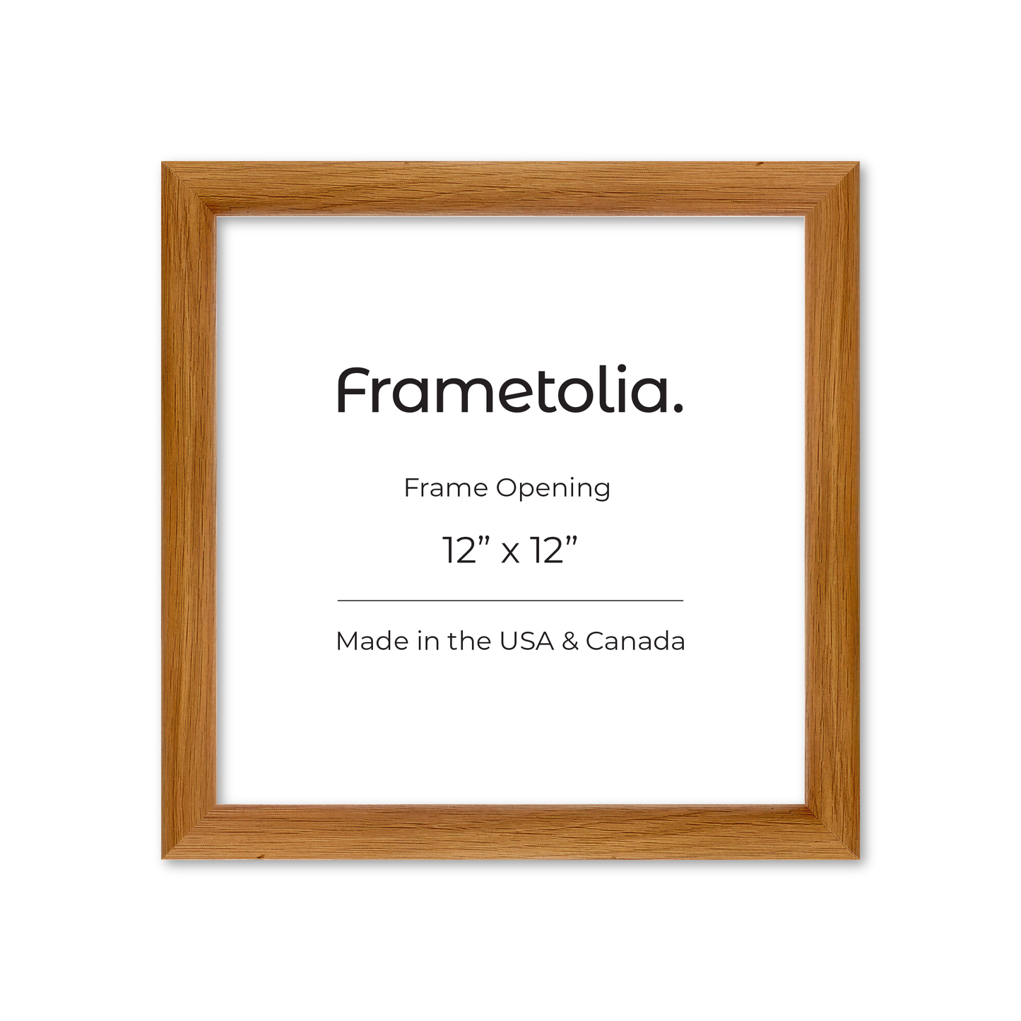 12" x 12" Light Oak Hudson Wall Frame