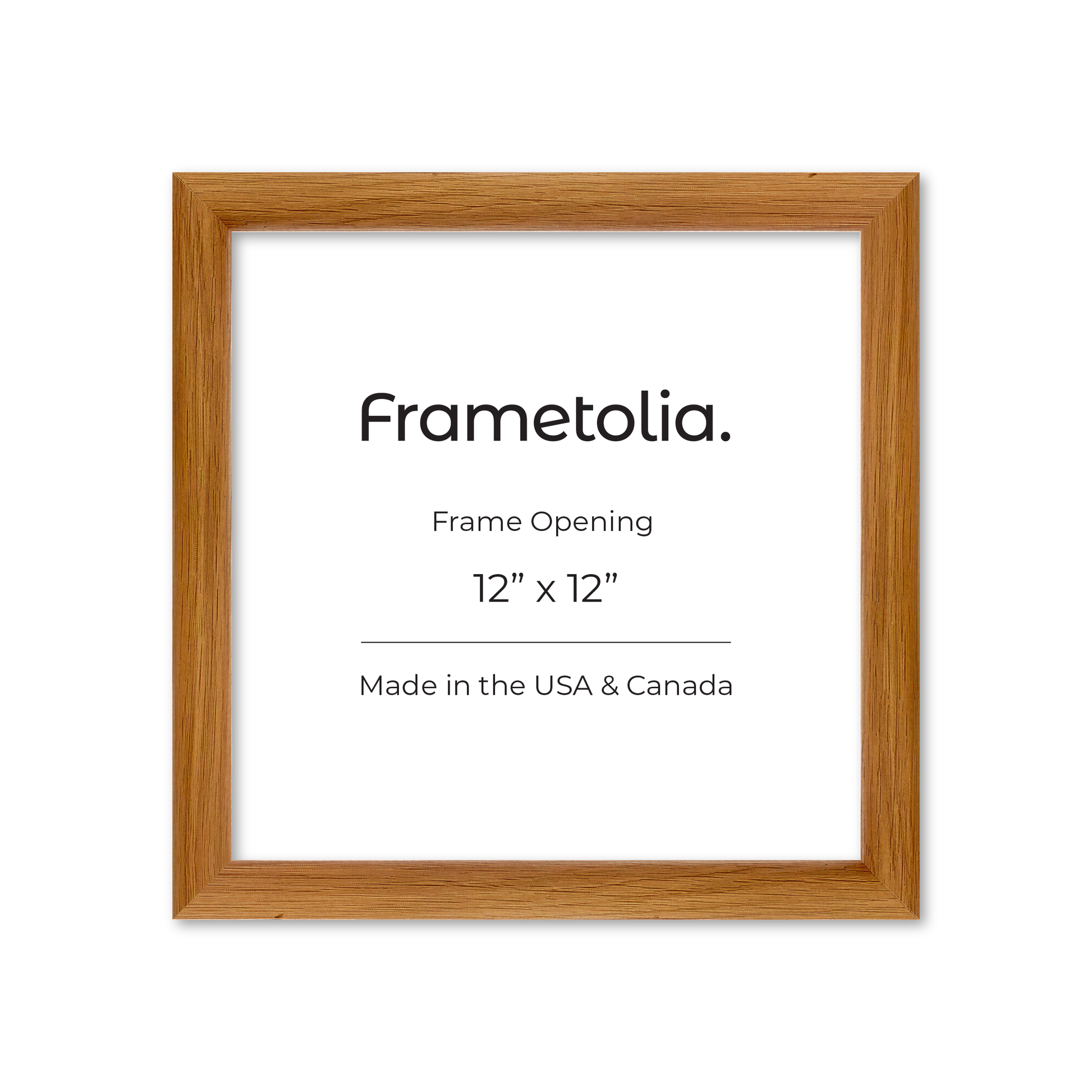 12" x 12" Light Oak Hudson Wall Frame