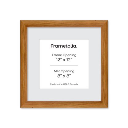12" x 12" Light Oak Hudson Wall Frame
