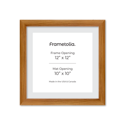 12" x 12" Light Oak Hudson Wall Frame