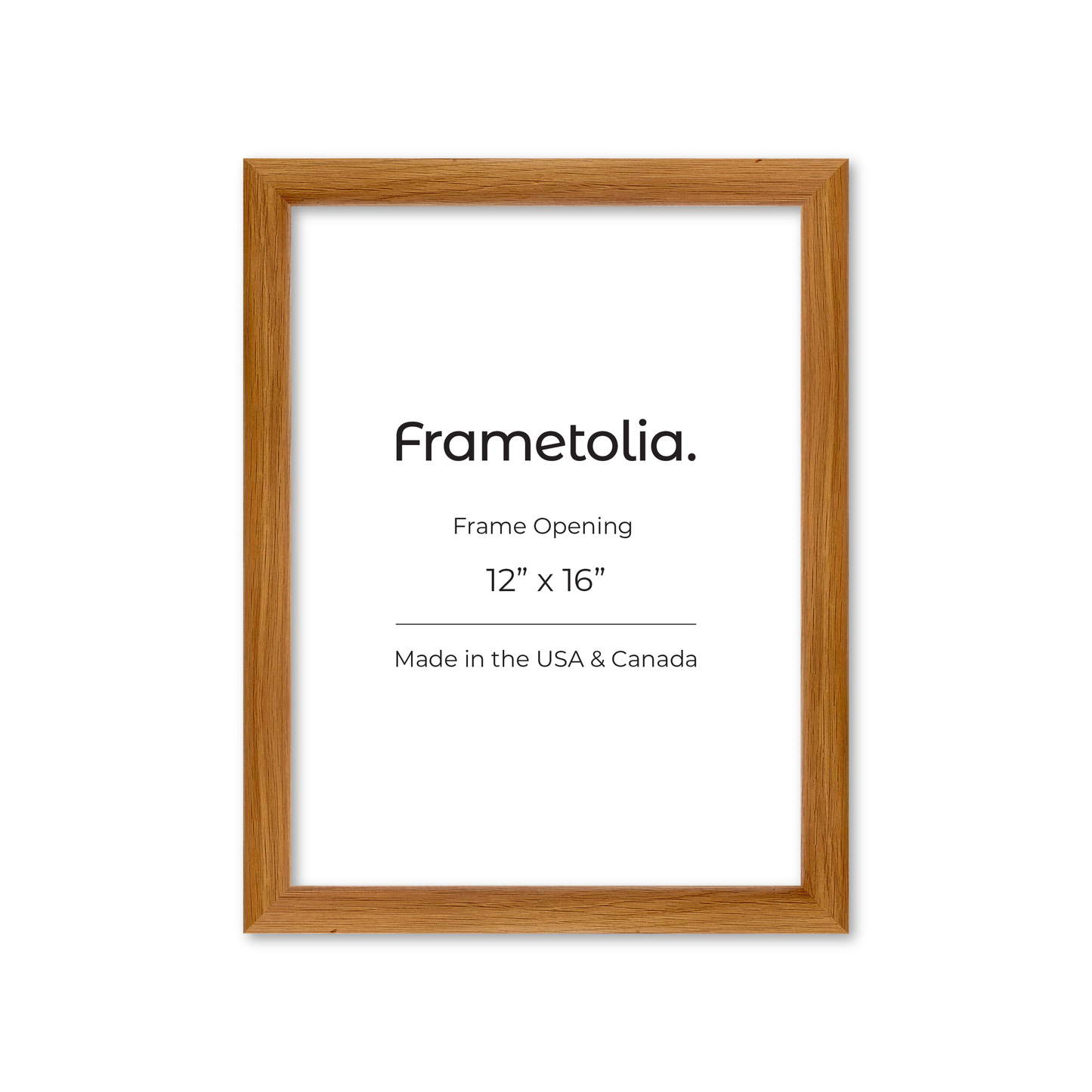 12" x 16" Light Oak Hudson Wall Frame