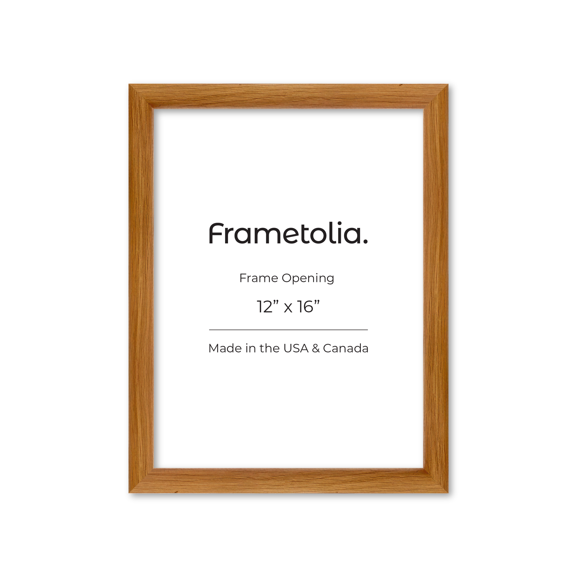 12" x 16" Light Oak Hudson Wall Frame