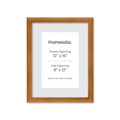 12" x 16" Light Oak Hudson Wall Frame