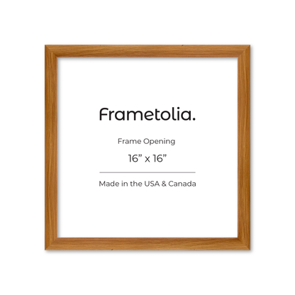 16" x 16" Light Oak Hudson Wall Frame
