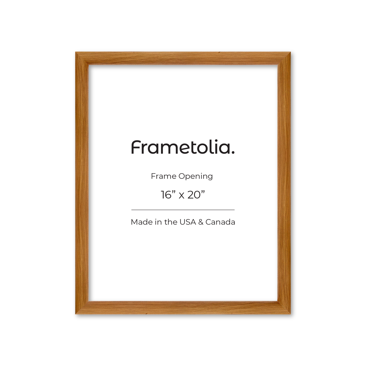 16" x 20" Light Oak Hudson Wall Frame