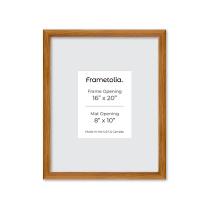 16" x 20" Light Oak Hudson Wall Frame