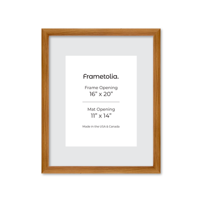 16" x 20" Light Oak Hudson Wall Frame