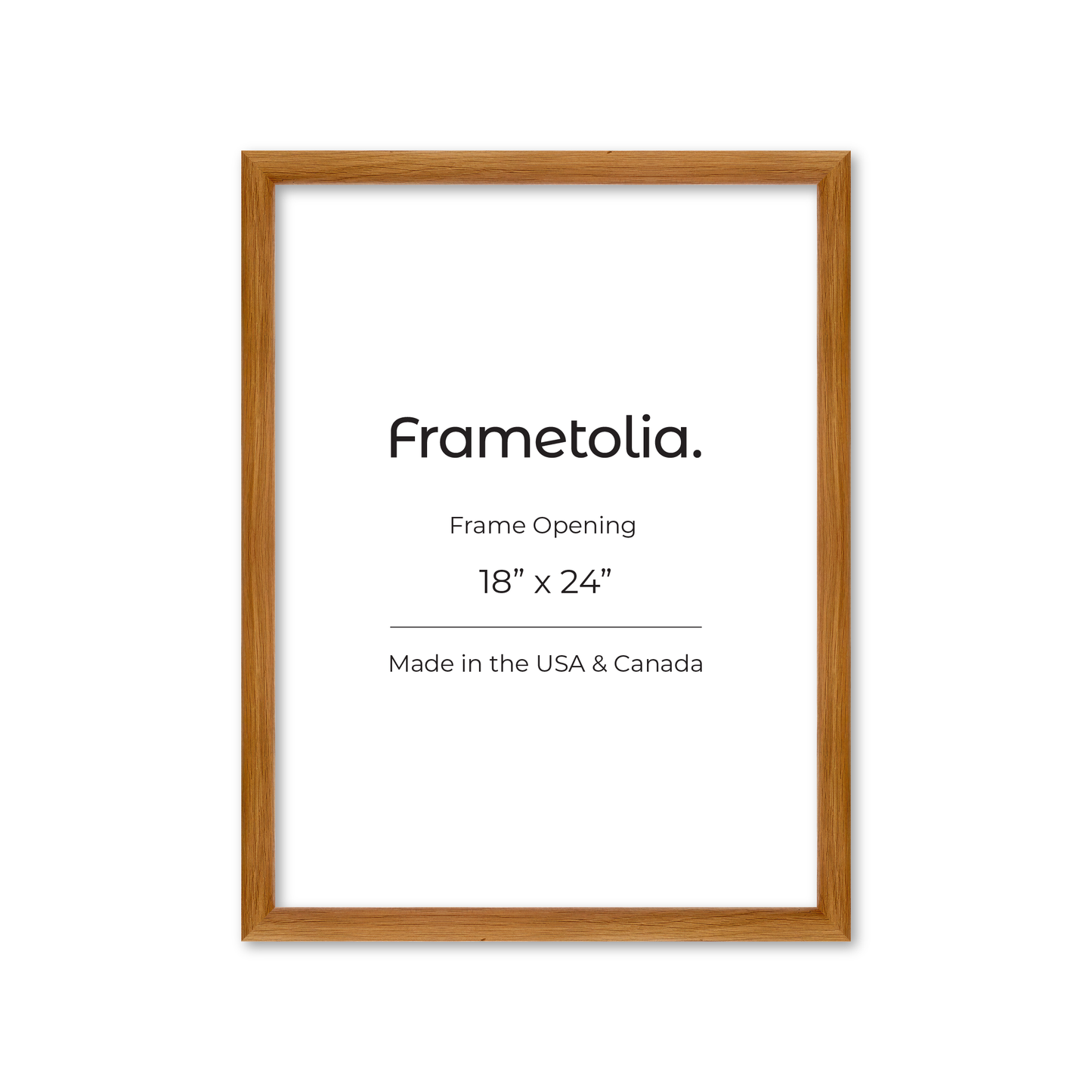 18" x 24" Light Oak Hudson Wall Frame