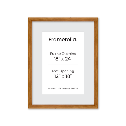 18" x 24" Light Oak Hudson Wall Frame