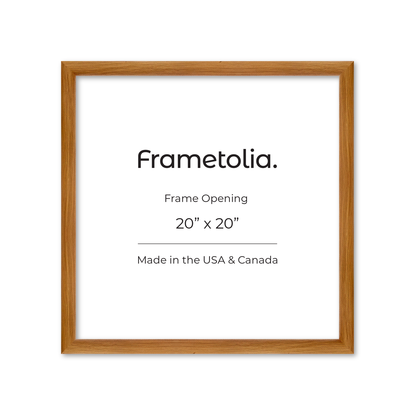 20" x 20" Light Oak Hudson Wall Frame