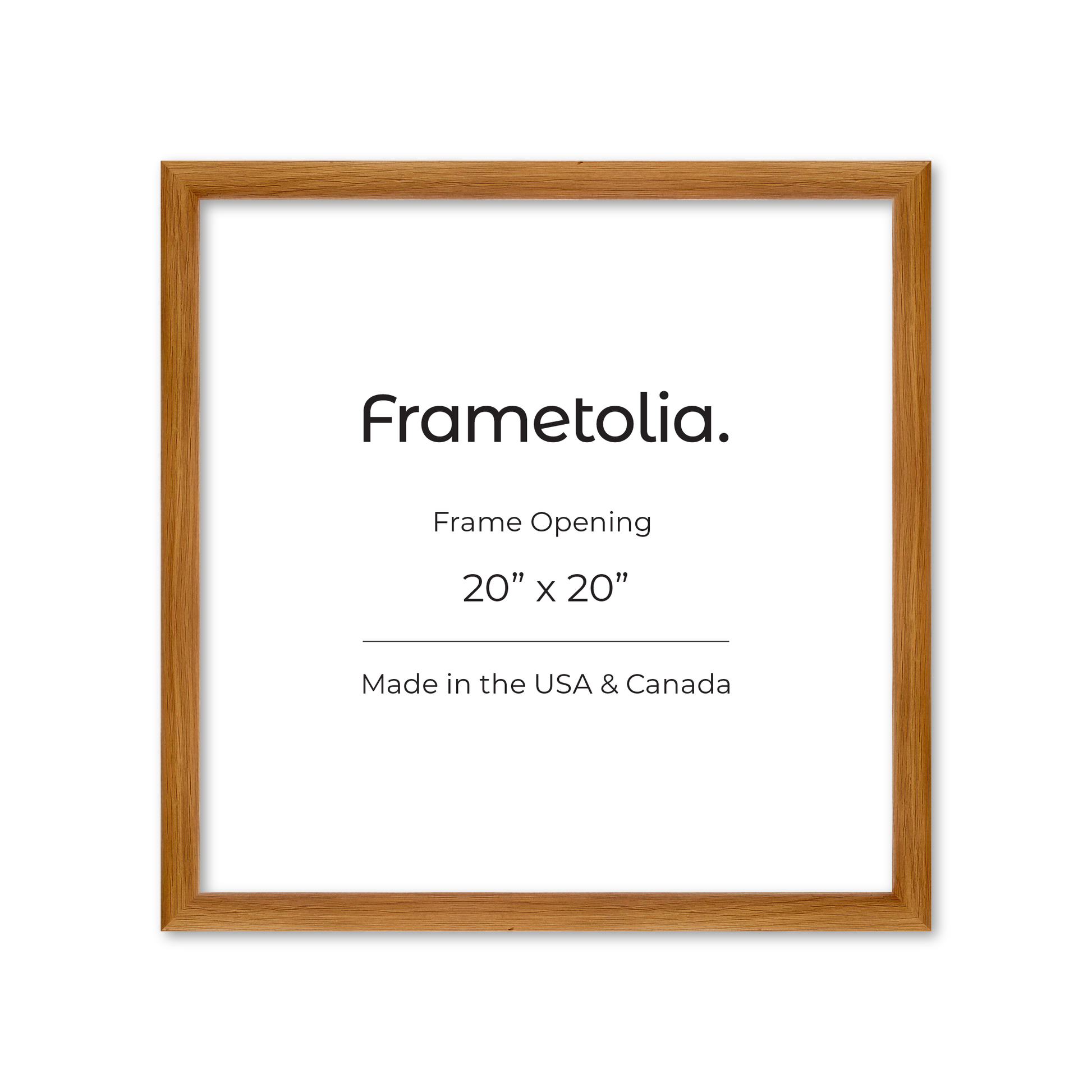 20" x 20" Light Oak Hudson Wall Frame