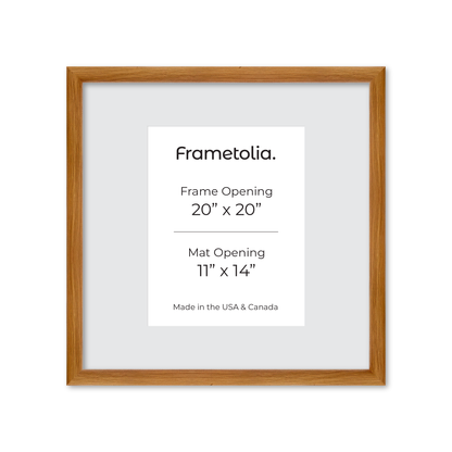 20" x 20" Light Oak Hudson Wall Frame