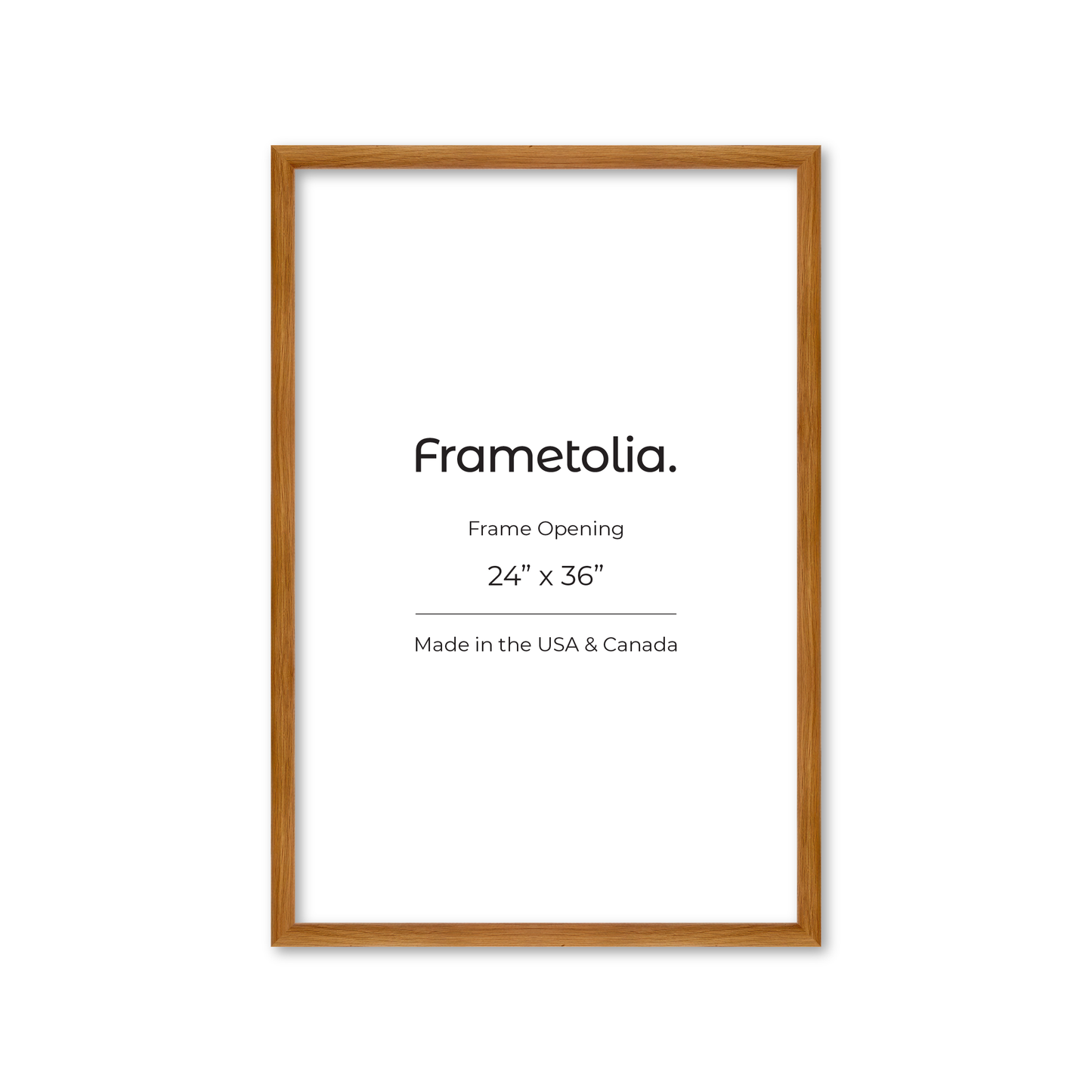 24" x 36" Light Oak Hudson Wall Frame
