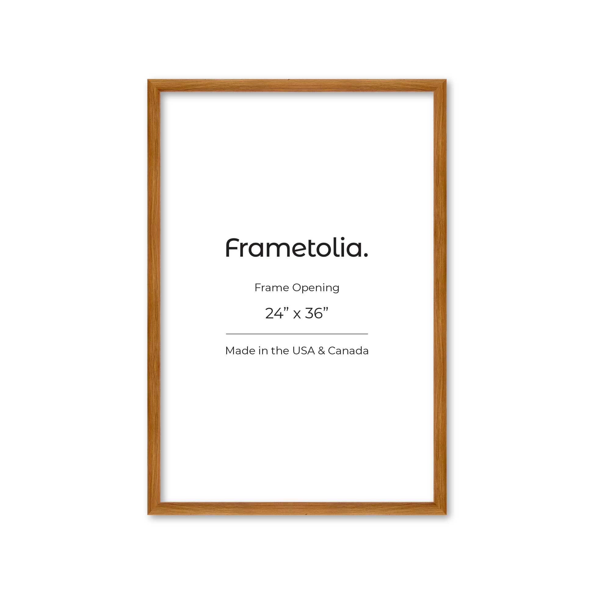 24" x 36" Light Oak Hudson Wall Frame