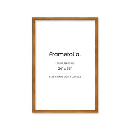 24" x 36" Light Oak Hudson Wall Frame
