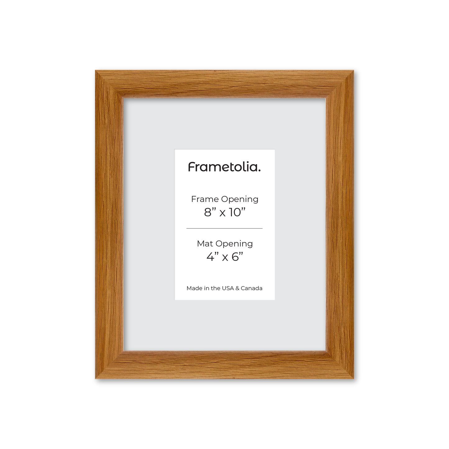 8" x 10" Light Oak Hudson Wall Frame