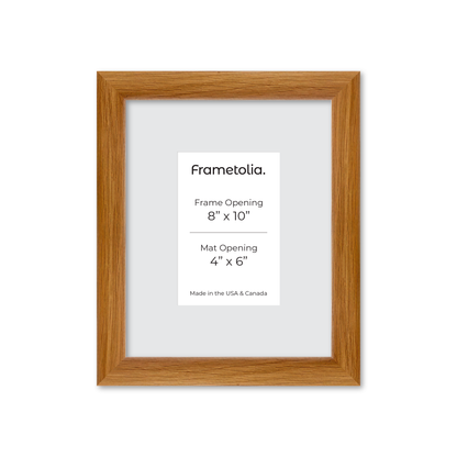 8" x 10" Light Oak Hudson Wall Frame