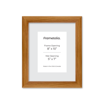 8" x 10" Light Oak Hudson Wall Frame