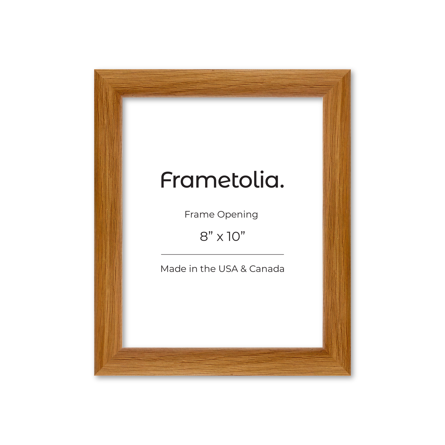 8" x 10" Light Oak Hudson Wall Frame