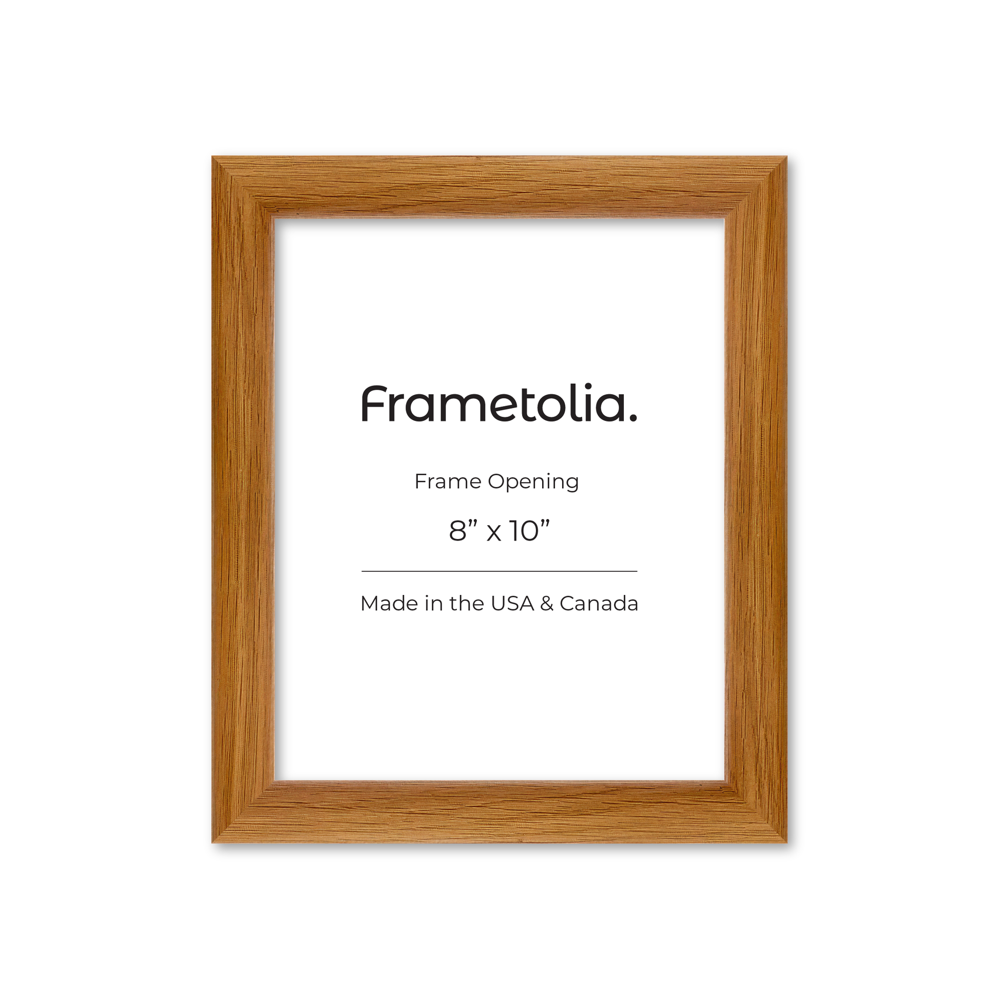 8" x 10" Light Oak Hudson Wall Frame