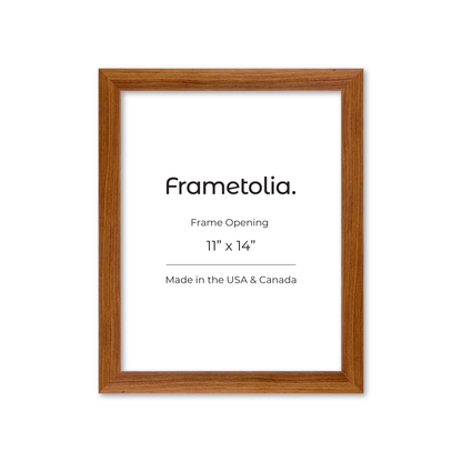 11" x 14" Light Walnut Hudson Wall Frame