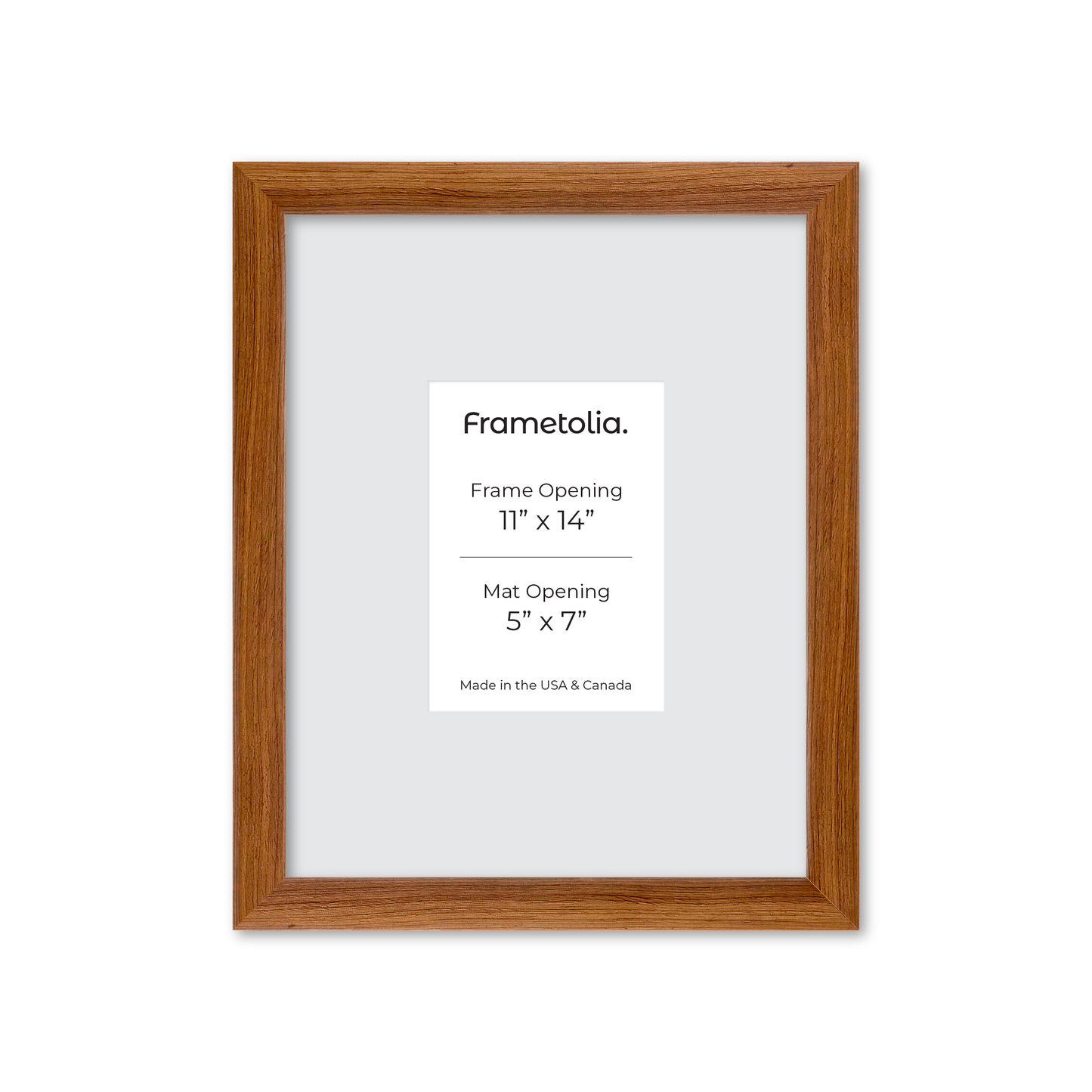 11" x 14" Light Walnut Hudson Wall Frame