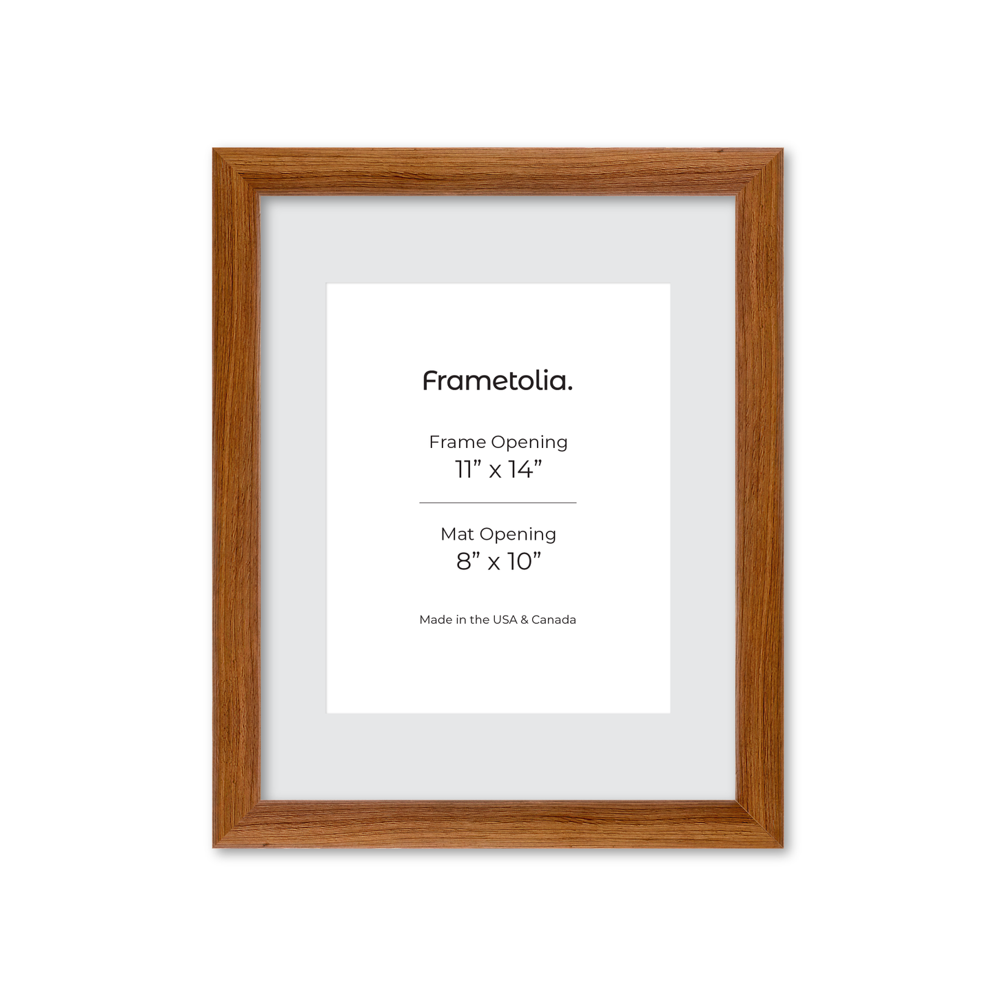 11" x 14" Light Walnut Hudson Wall Frame