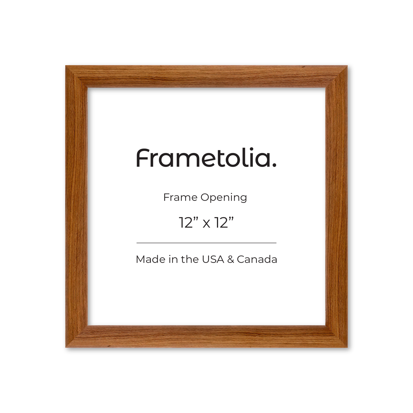 12" x 12" Light Walnut Hudson Wall Frame