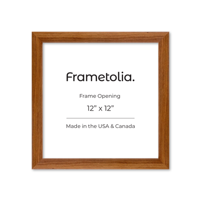12" x 12" Light Walnut Hudson Wall Frame