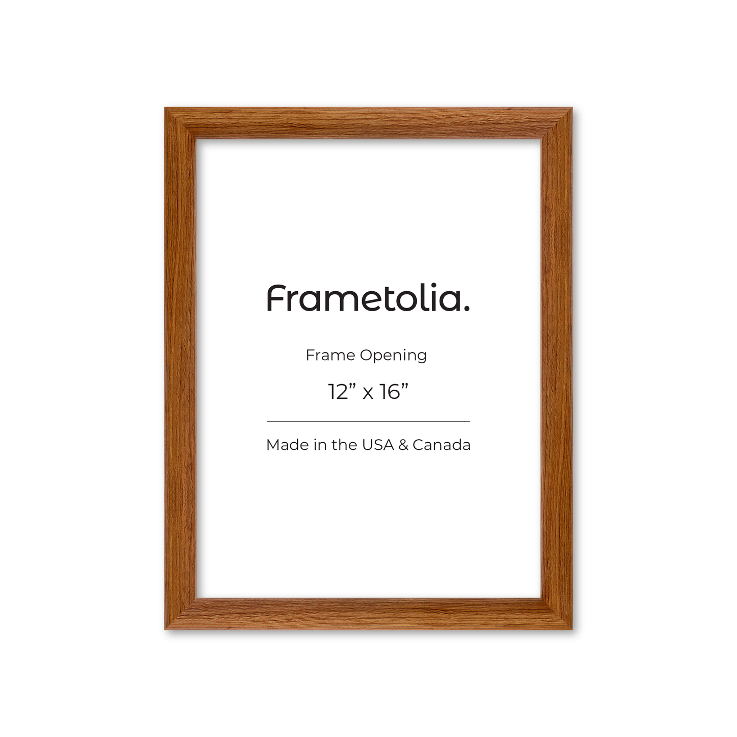12" x 16" Light Walnut Hudson Wall Frame