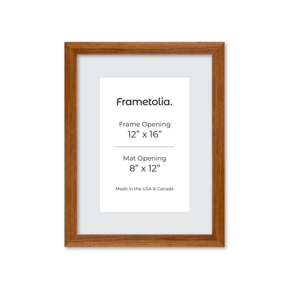12" x 16" Light Walnut Hudson Wall Frame
