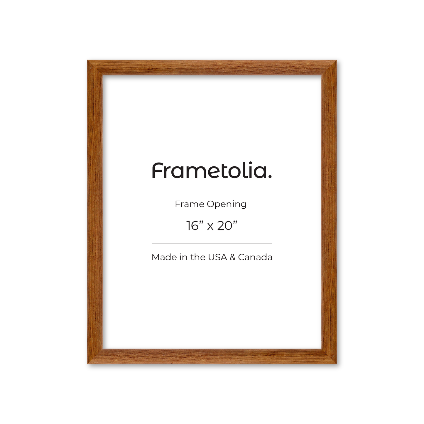 16" x 20" Light Walnut Hudson Wall Frame