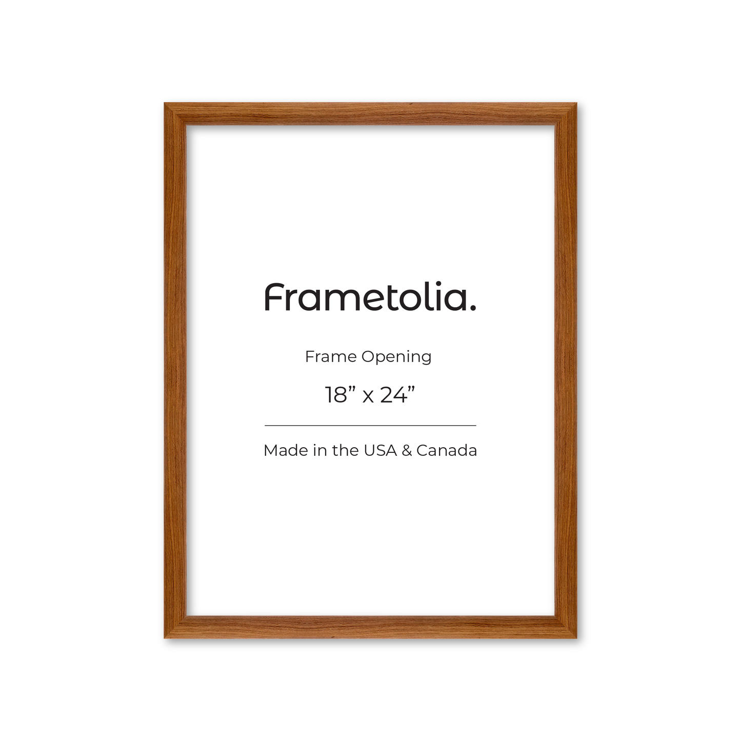 18" x 24" Light Walnut Hudson Wall Frame