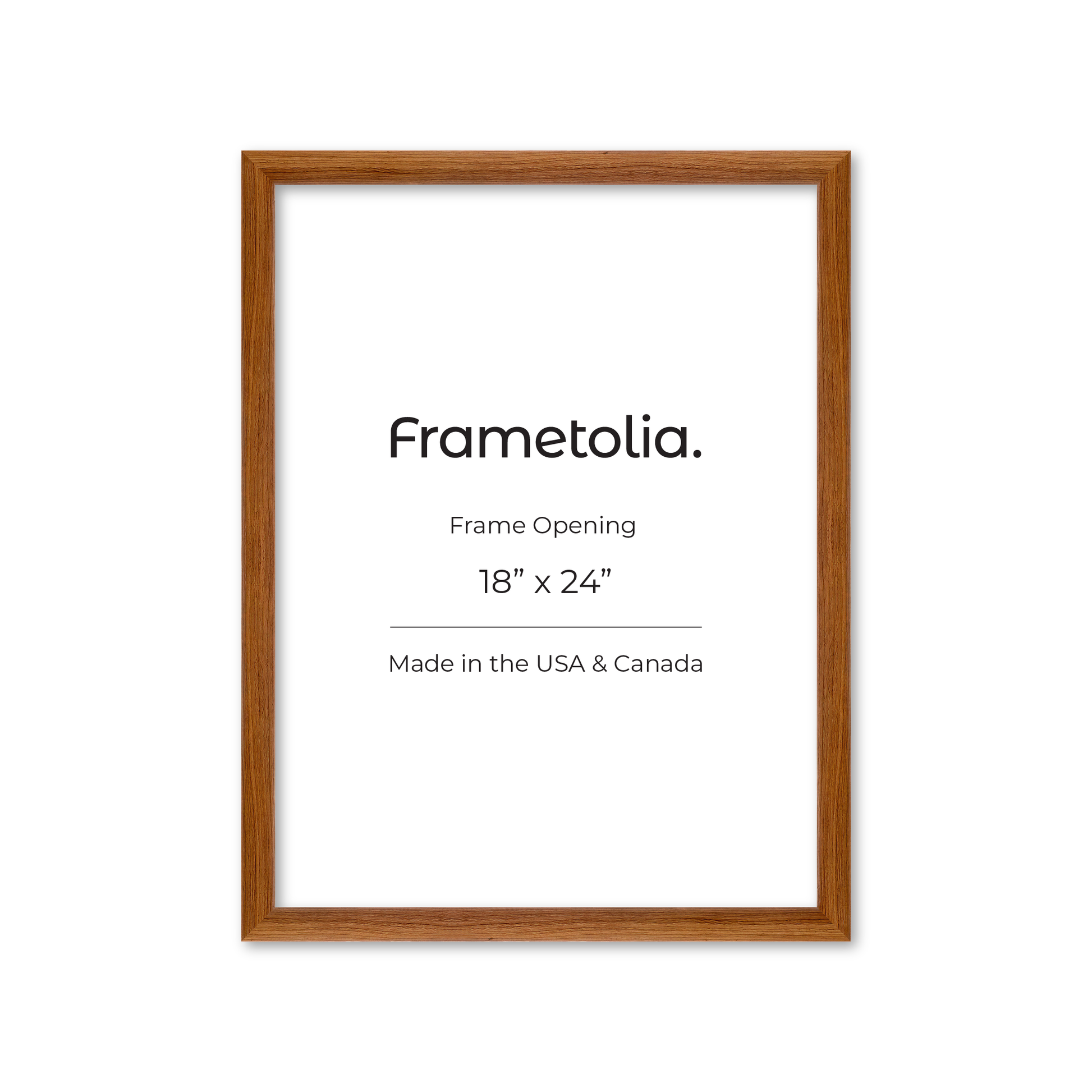18" x 24" Light Walnut Hudson Wall Frame