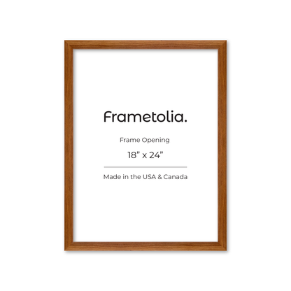 18" x 24" Light Walnut Hudson Wall Frame
