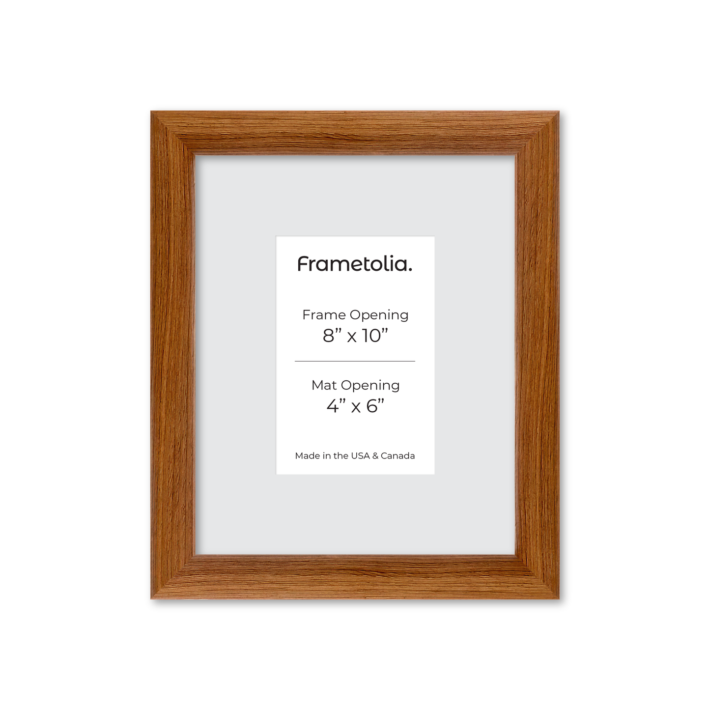 8" x 10" Light Walnut Hudson Wall Frame