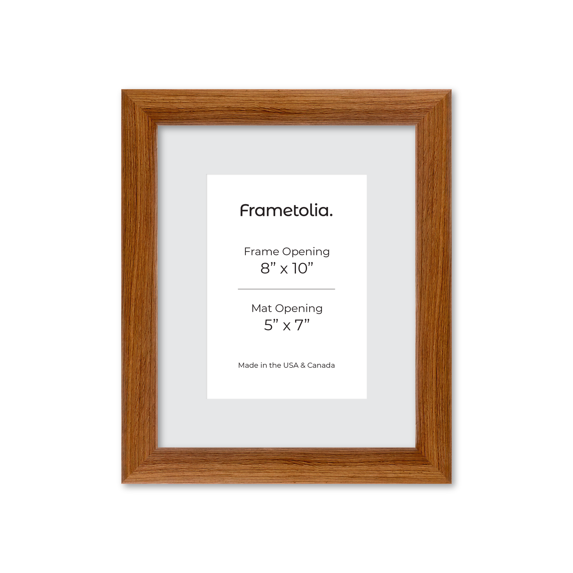 8" x 10" Light Walnut Hudson Wall Frame