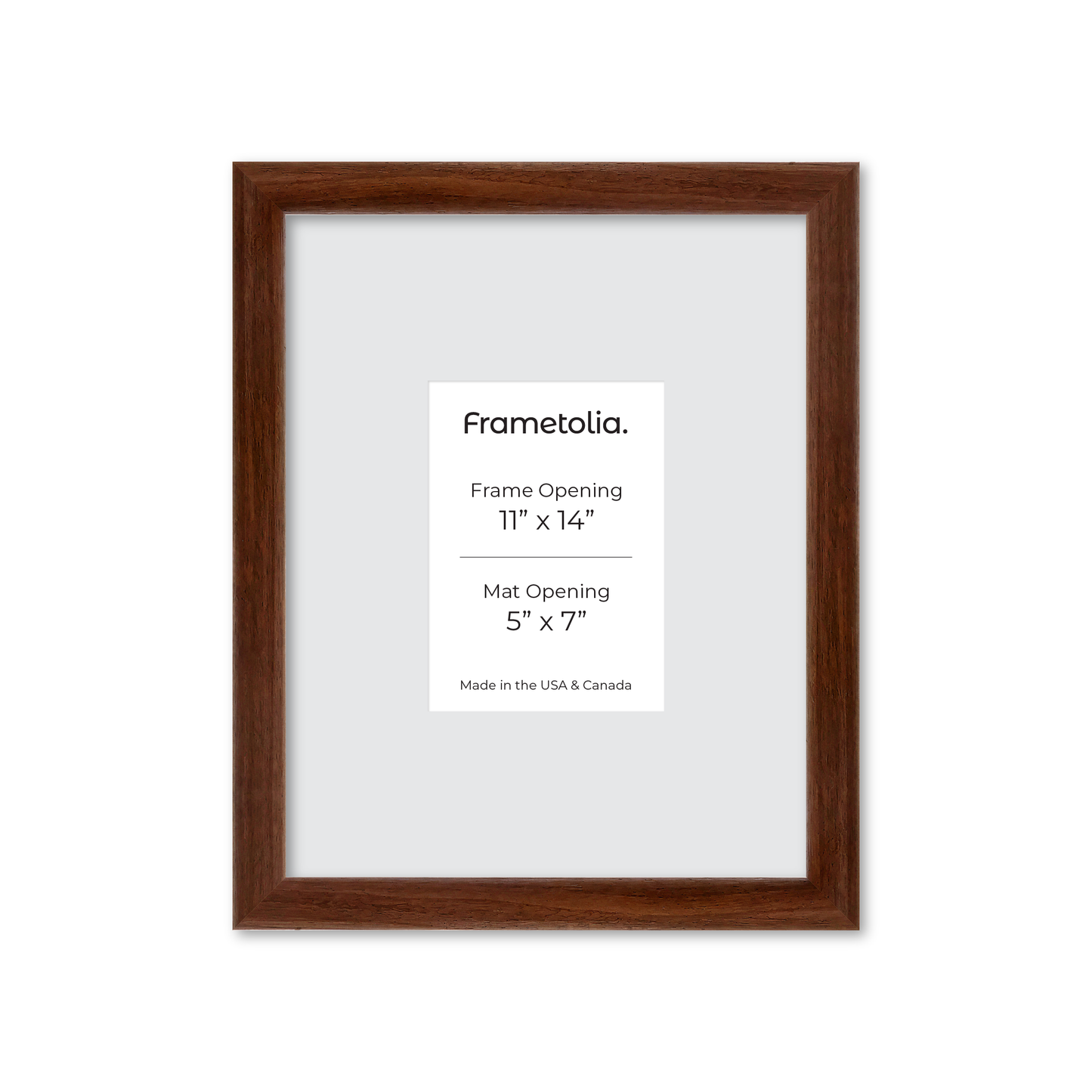 11" x 14" Dark Walnut Hudson Wall Frame